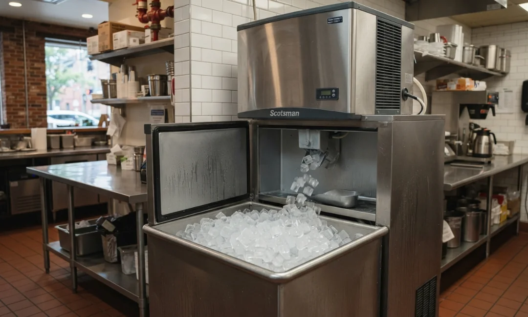Commercial ice machine rental ready for Jersey City business operations