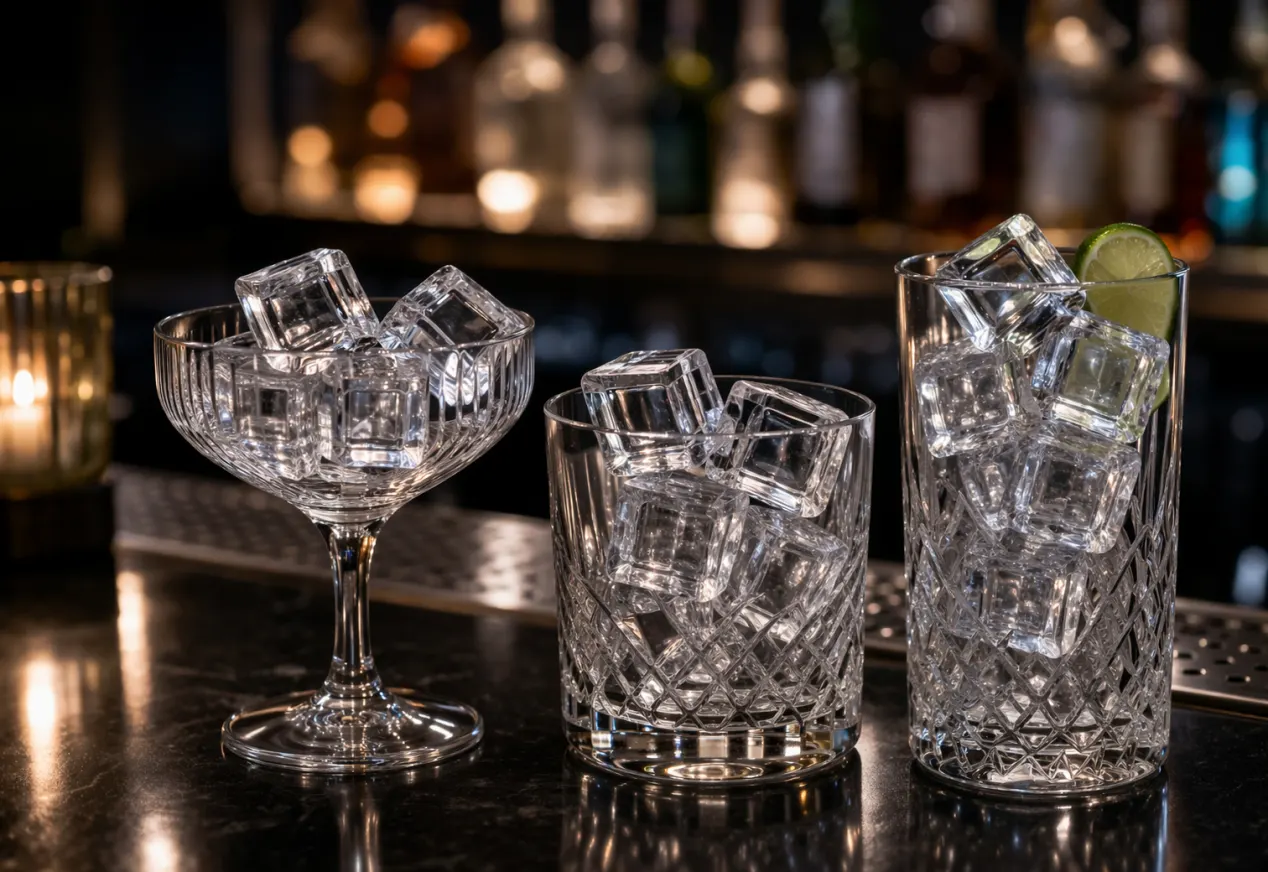 Dense cocktail ice for Kold Draft rentals in Queens NY