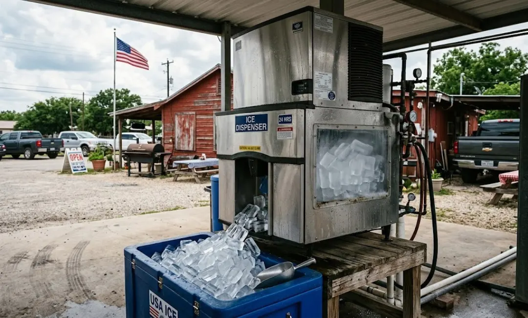 Office nugget ice dispenser