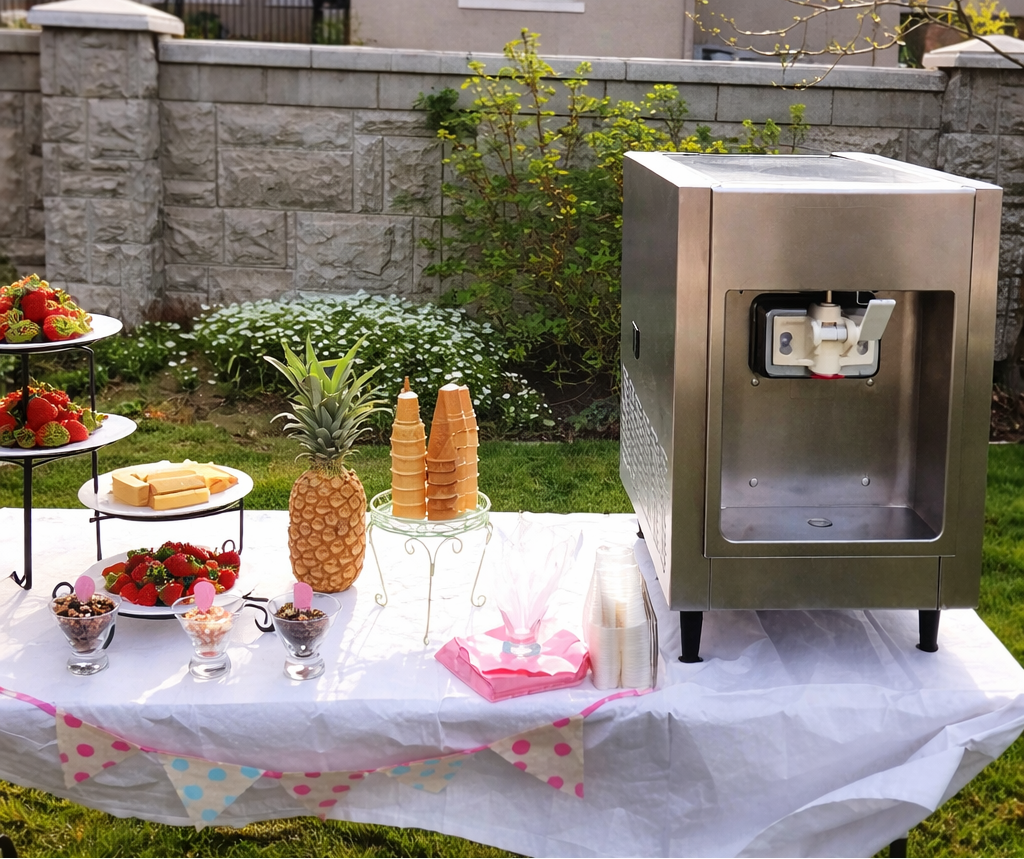 soft serve ice cream machine for rent