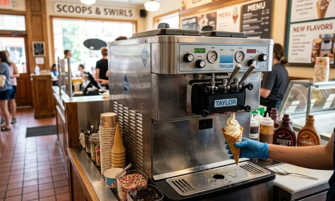 Soft serve ice cream machines